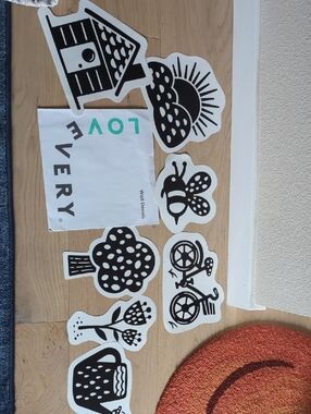 Lovevery Black & White Vinyl Wall Decal Set